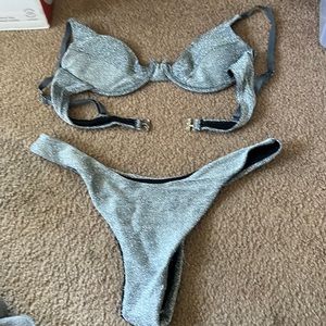 Brazilian Bikini fit- silver